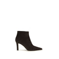 The Row Brown Lamb Leather Ankle Boots