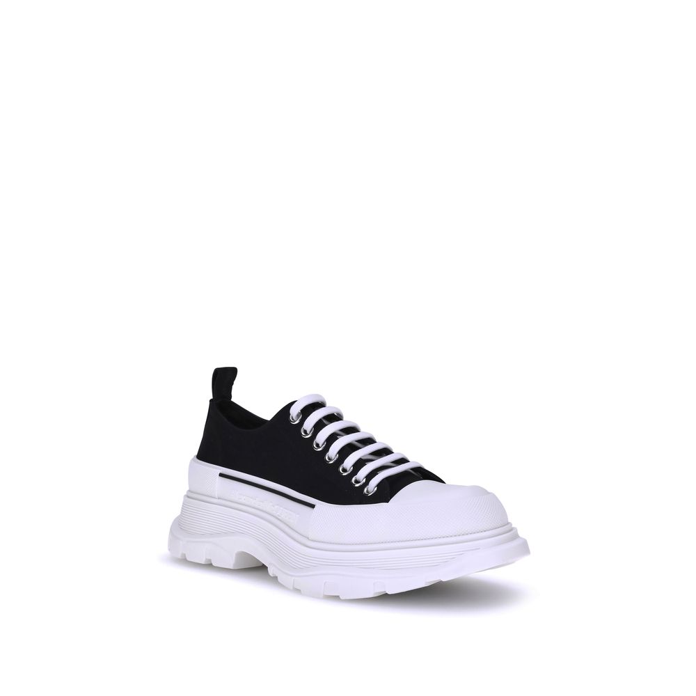 Alexander McQueen Black Canvas Chunky Sneakers