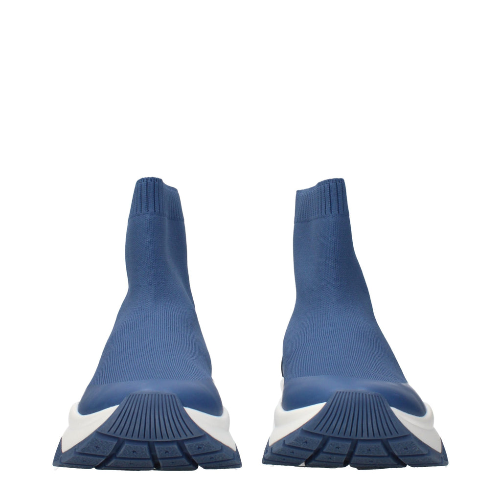 Jimmy Choo Blue Fabric Ankle Boots