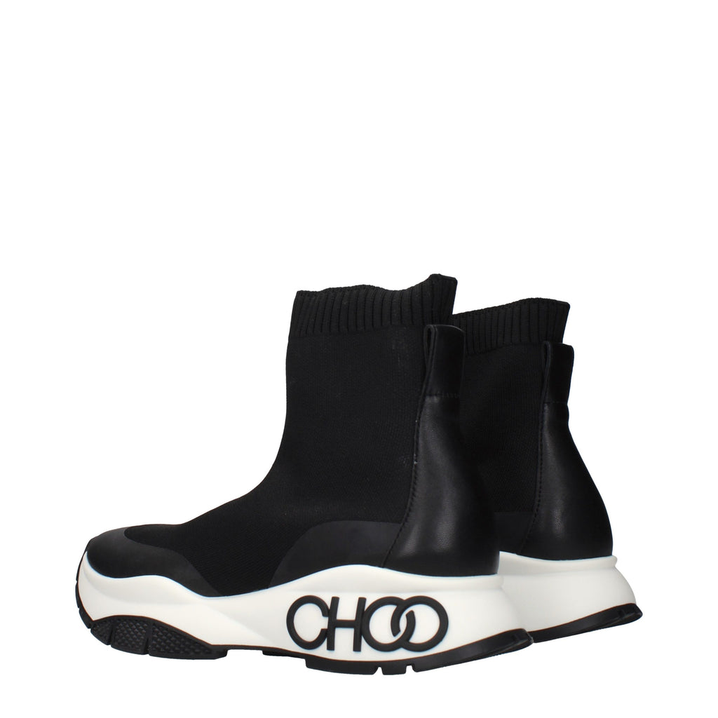 Jimmy Choo Black Fabric Ankle Boots