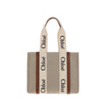 Chloé Beige Linen Handbag