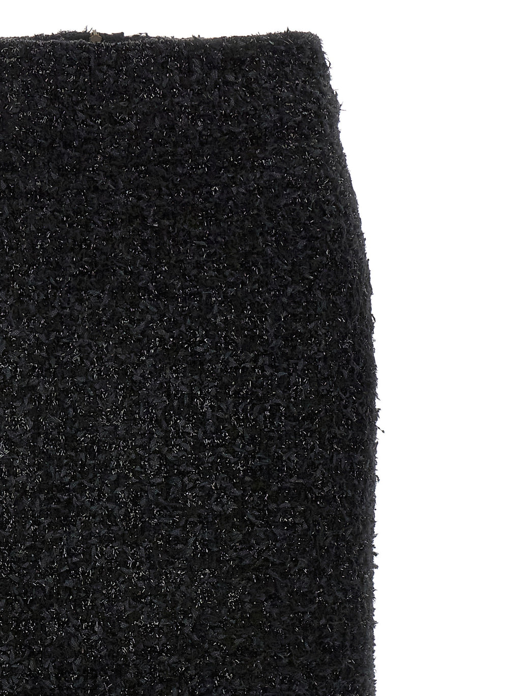 Balenciaga Black Cotton Midi Skirt