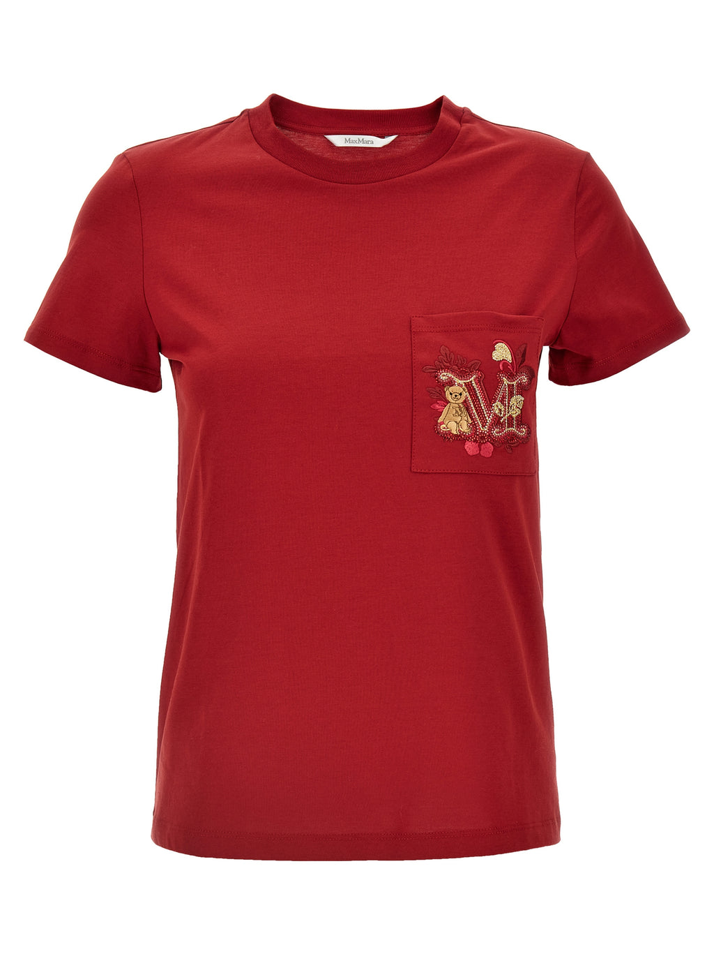 Max Mara Red Cotton T-Shirt