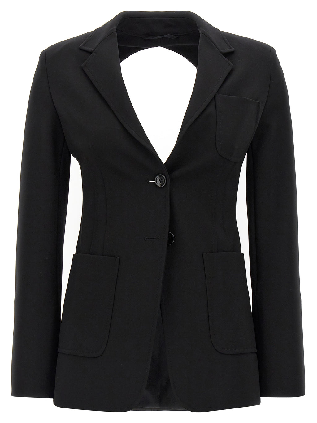 Max Mara Black Viscose Blazer