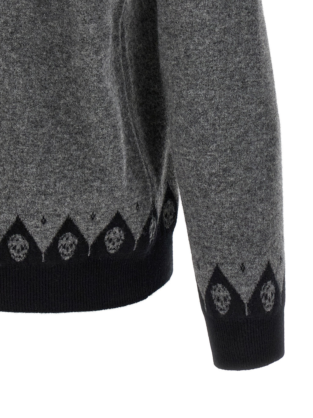 Alexander McQueen Gray Wool Cardigan