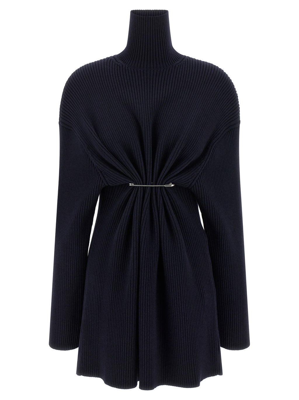 Balenciaga Blue Wool Short Dress
