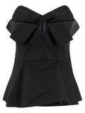 Alexander McQueen Black Polyester Tank Tops