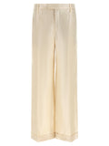 Brunello Cucinelli Gold Linen Casual Pants