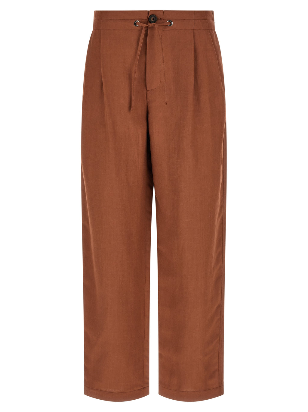 Brunello Cucinelli Red Viscose Casual Pants