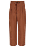 Brunello Cucinelli Red Viscose Casual Pants