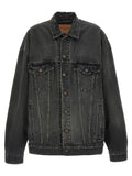 Balenciaga Gray Cotton Denim Jacket