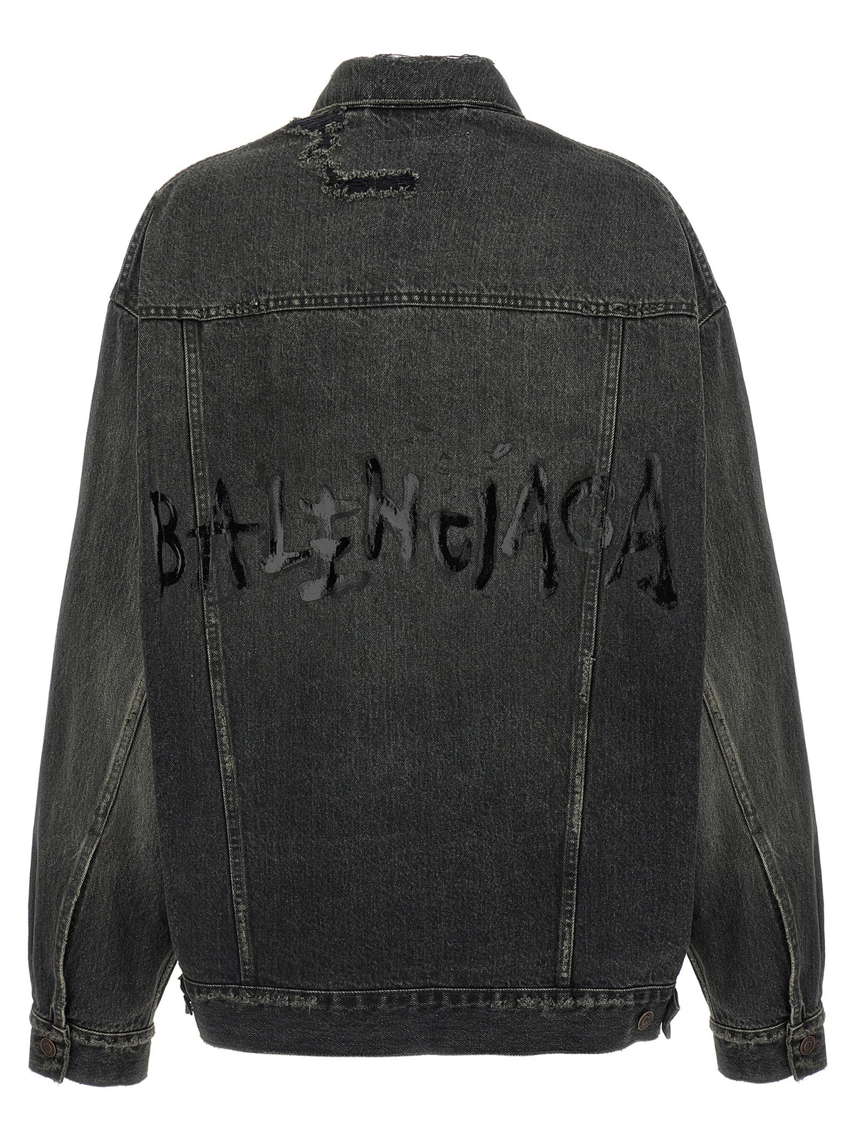 Balenciaga Gray Cotton Denim Jacket