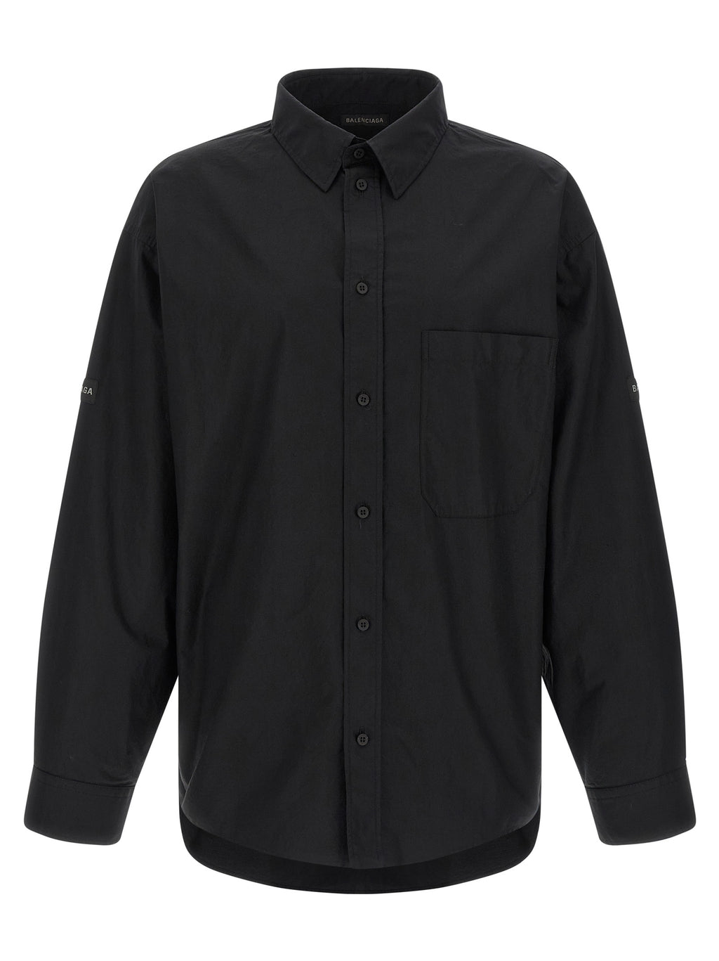 Balenciaga Black Cotton Blouse