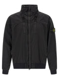 Stone Island Black Polyamide Bomber