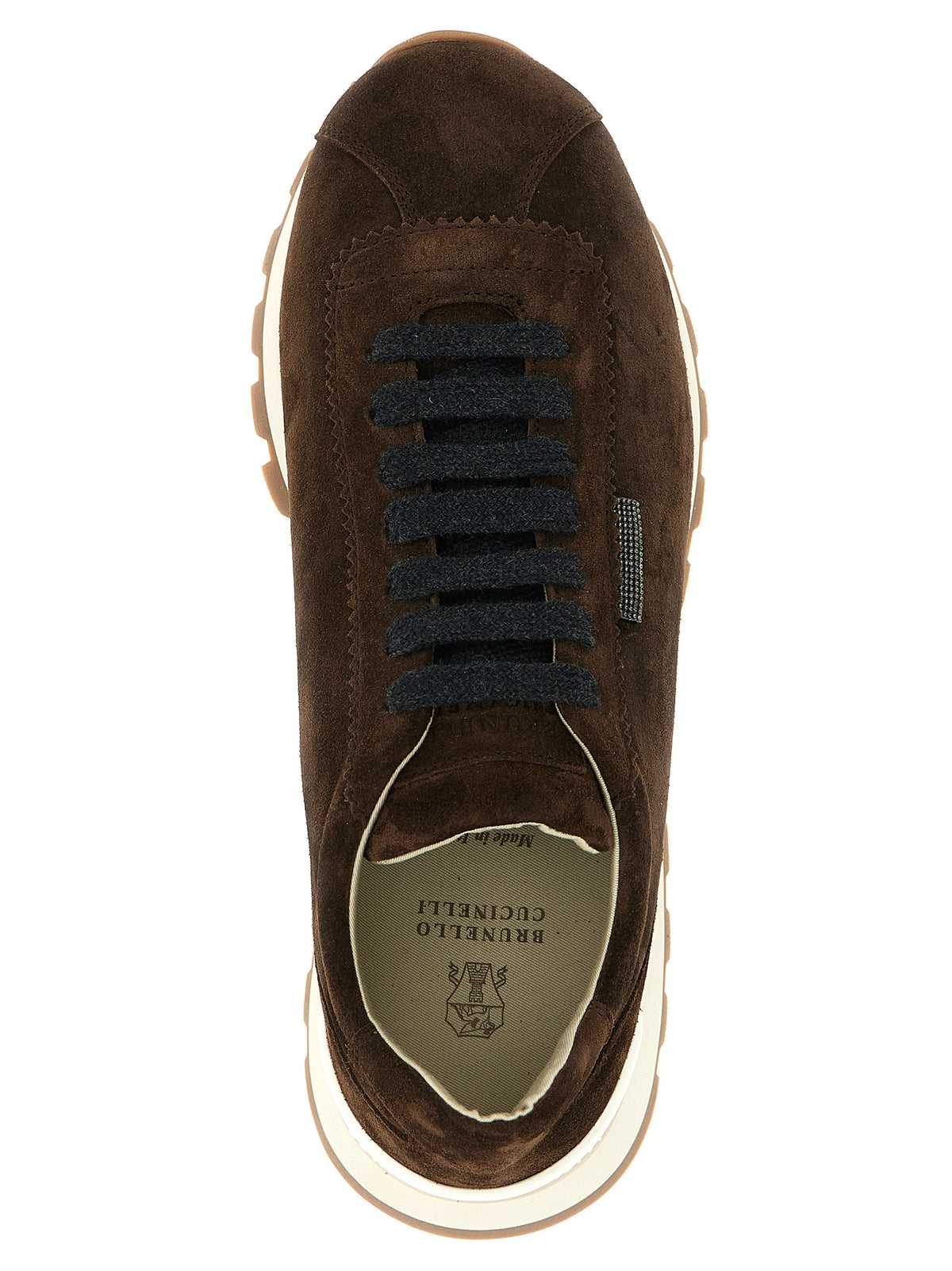 Brunello Cucinelli Brown Calfskin Athletic Sneakers