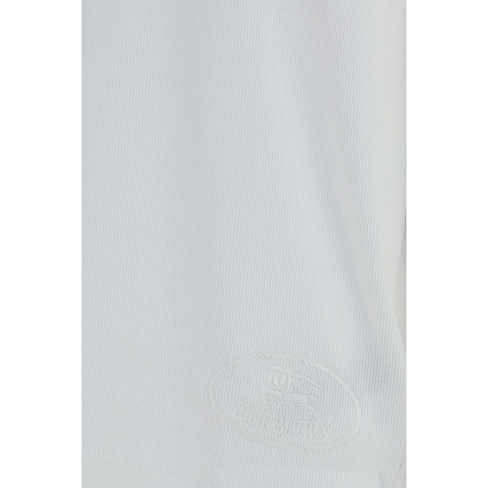 Burberry White Cotton Long Sleeve T-Shirt