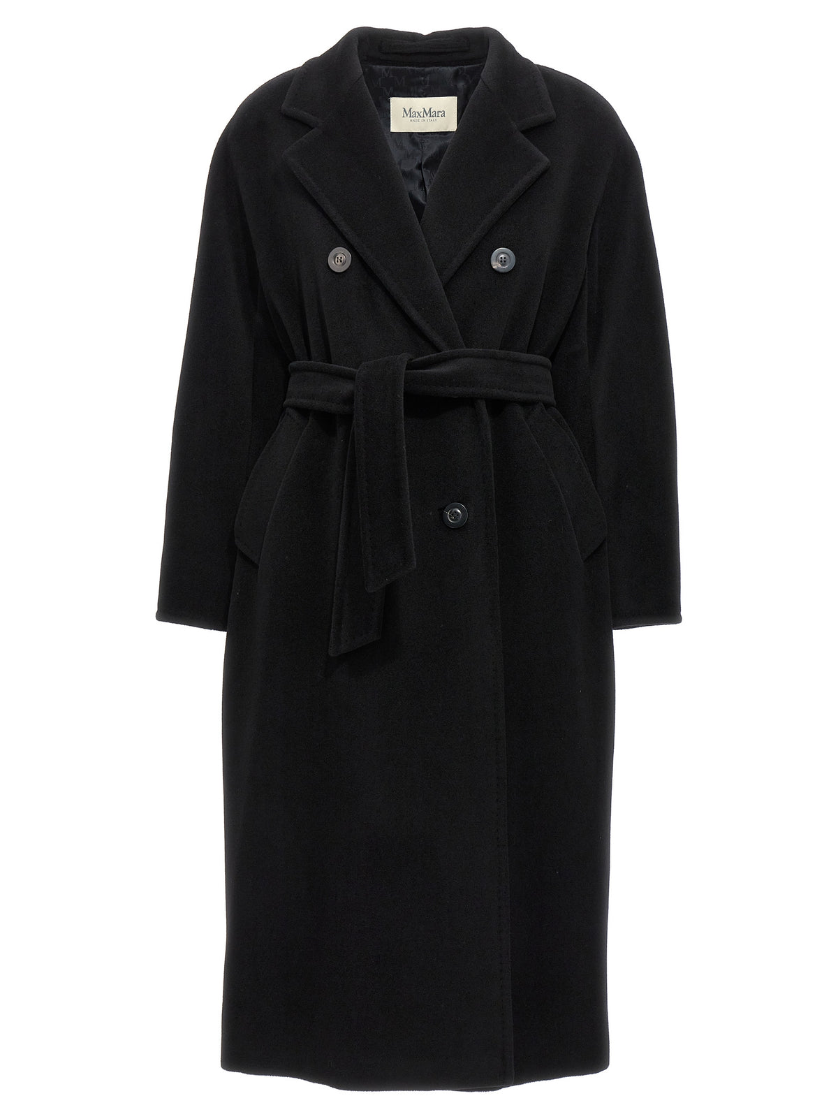 Max Mara Black Virgin Wool Coat
