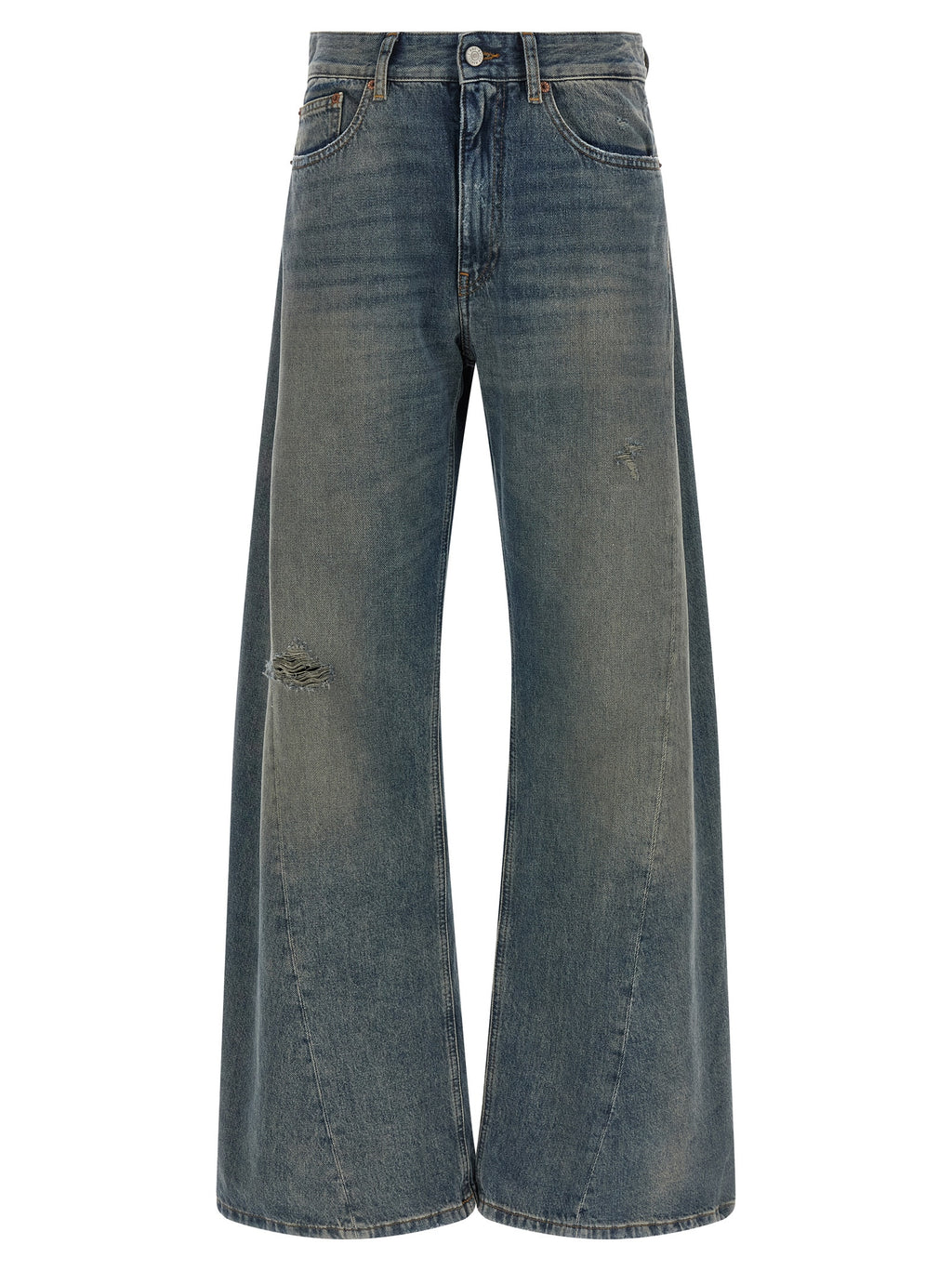 MM6 Maison Margiela Blue Cotton Jeans Denim
