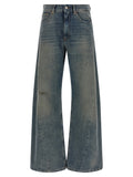 MM6 Maison Margiela Blue Cotton Jeans Denim