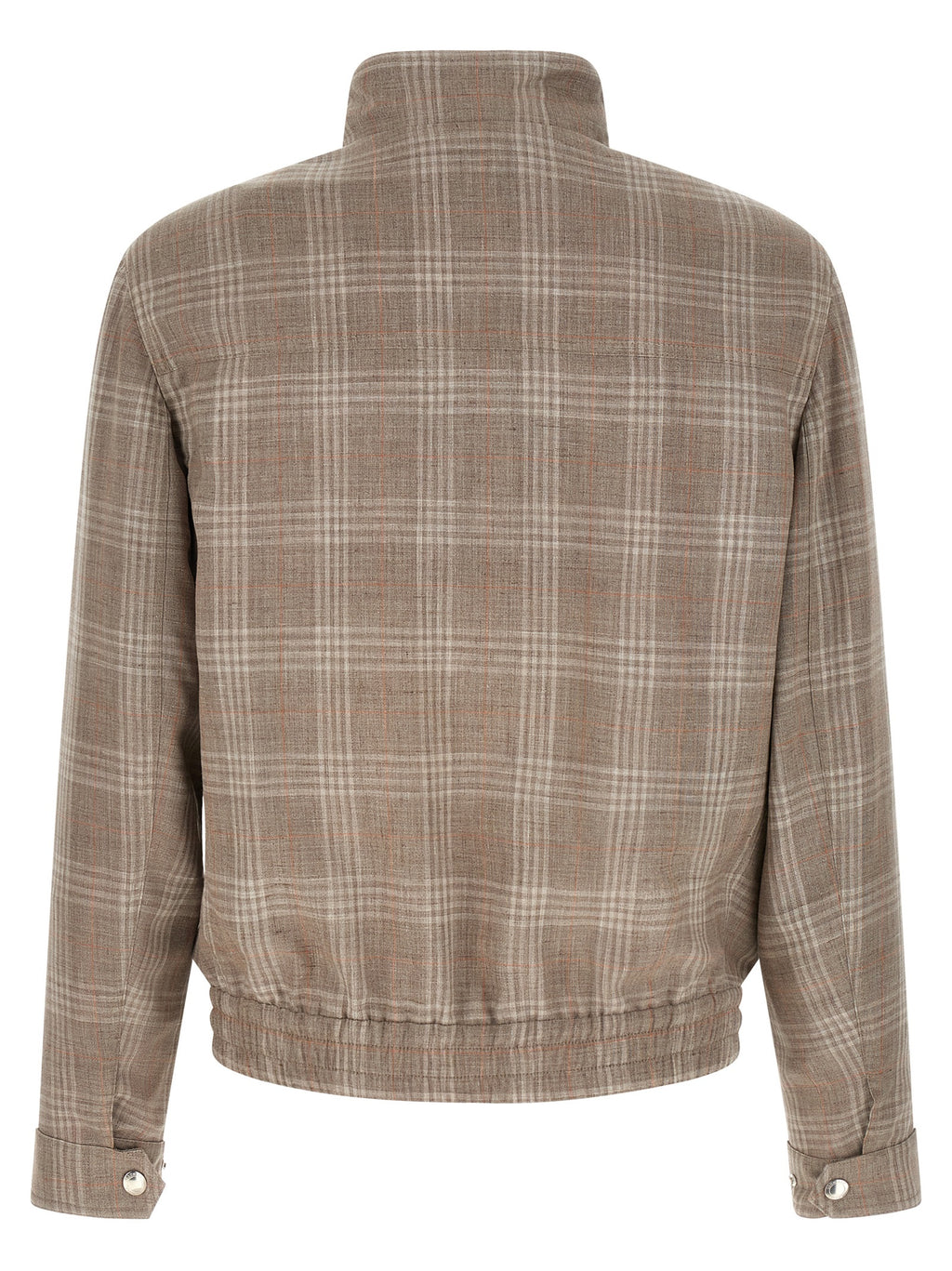Brunello Cucinelli Brown Wool Full-Length Jacket