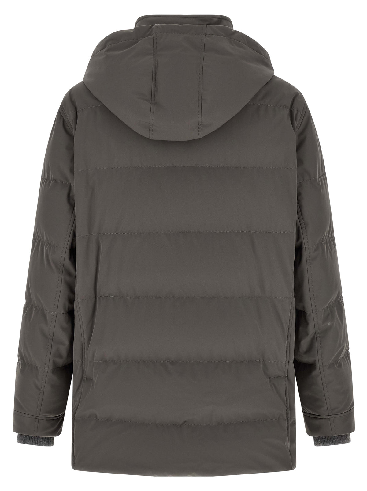 Brunello Cucinelli Gray Polyamide Parka