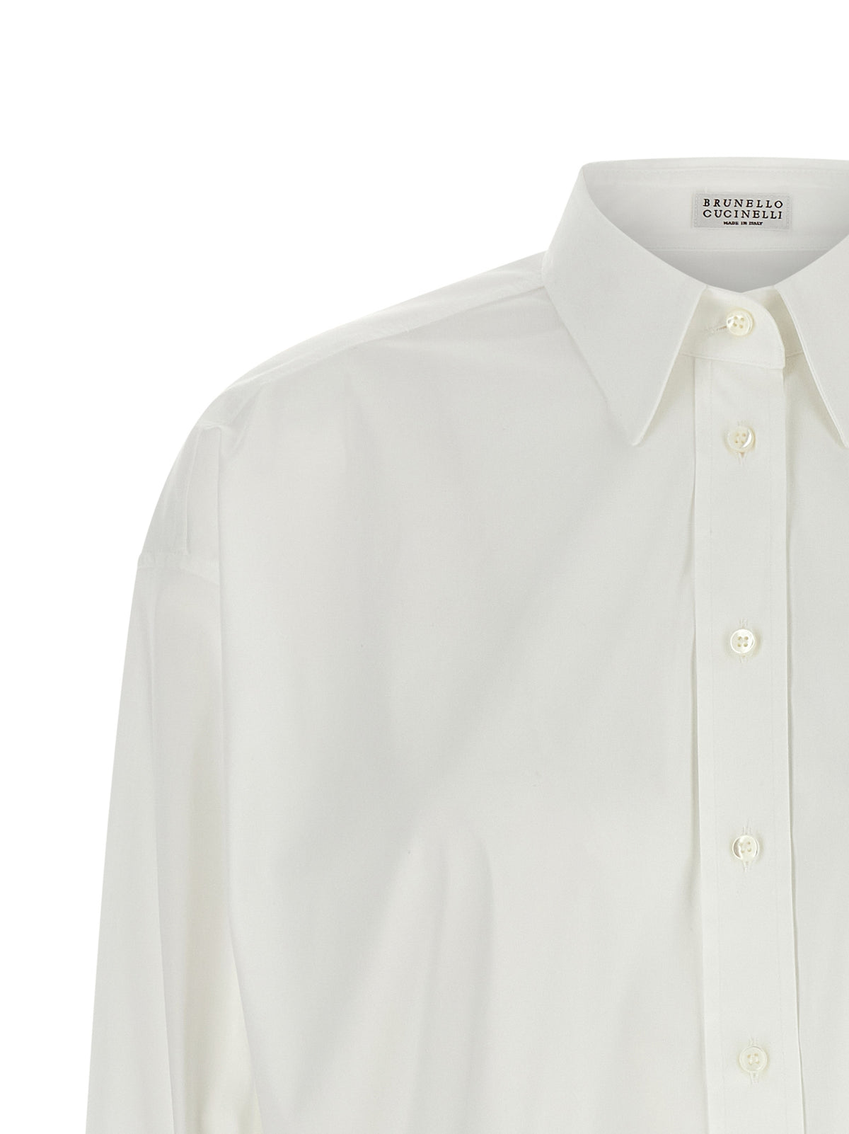 Brunello Cucinelli White Cotton Blouse