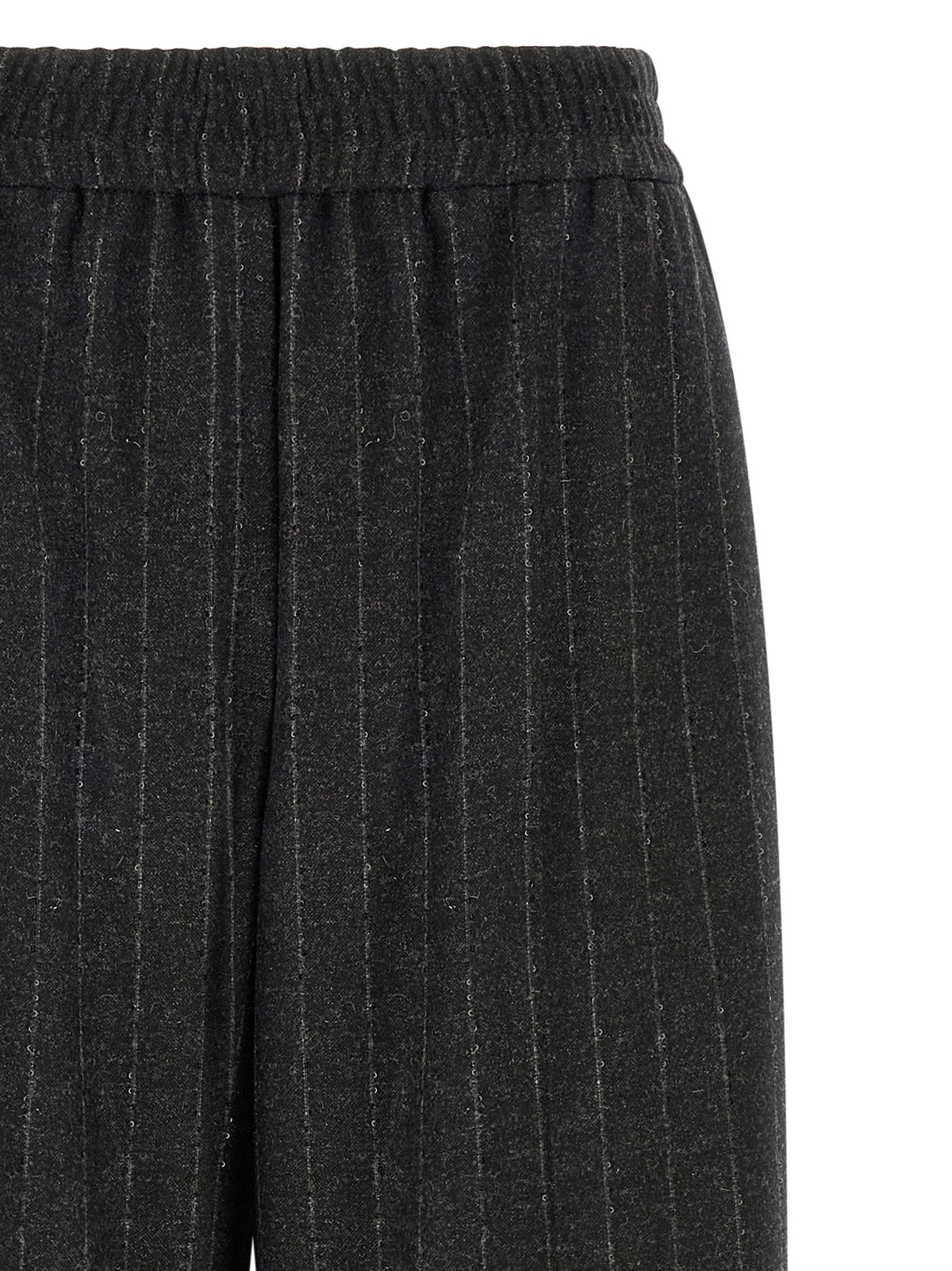Brunello Cucinelli Gray Virgin Wool Casual Pants