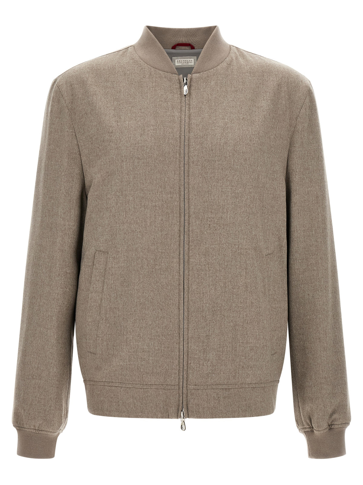 Brunello Cucinelli Gray Cashmere Bomber