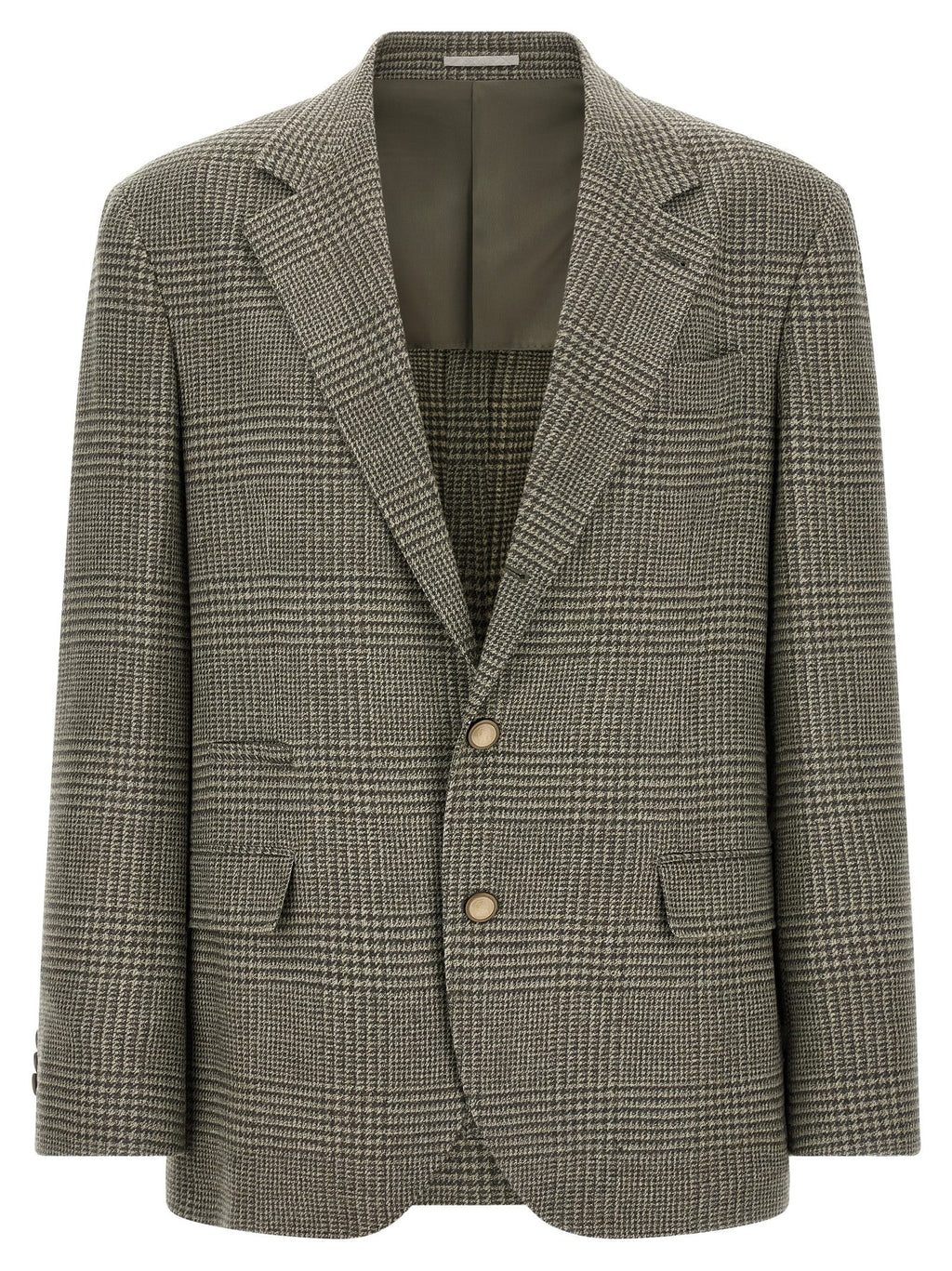 Brunello Cucinelli Bicolor Wool Blazer