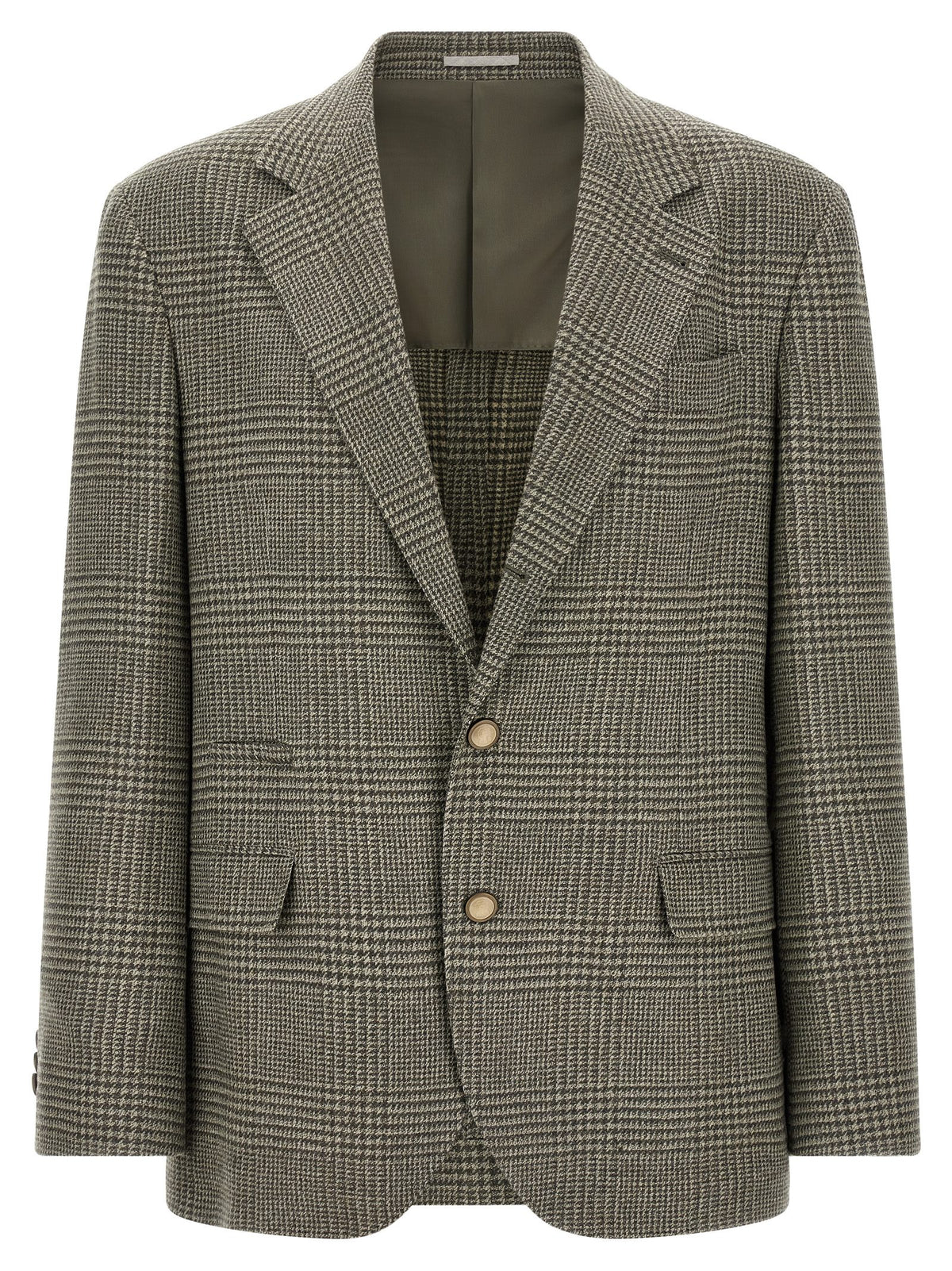 Brunello Cucinelli Bicolor Wool Blazer