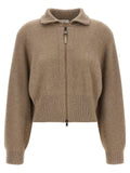 Brunello Cucinelli Brown Cashmere Cardigan