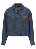 Fendi Blue Cotton Denim Jacket