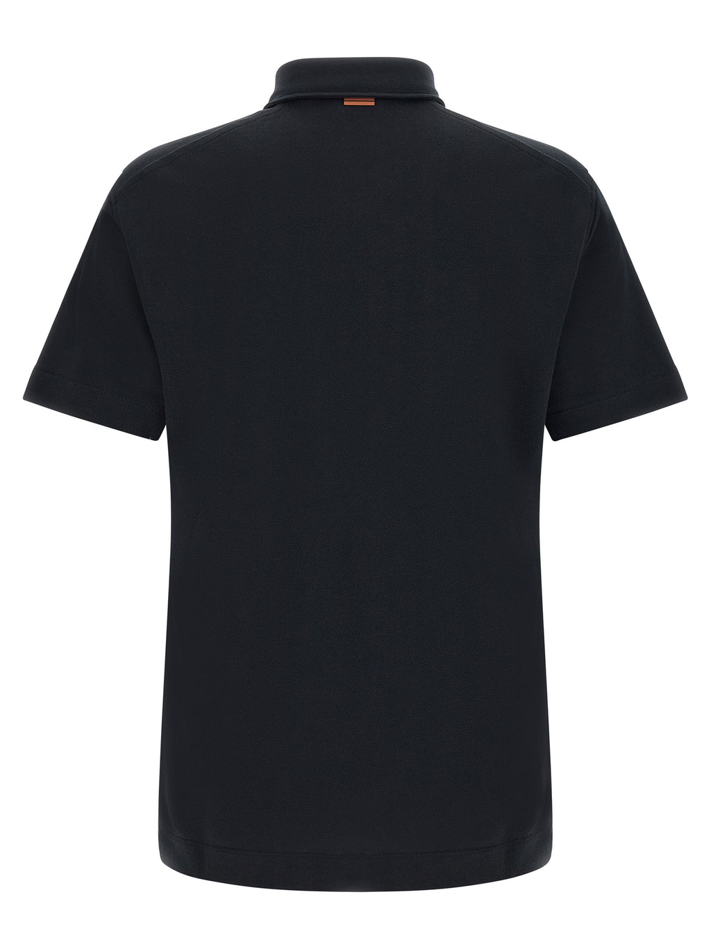 ZEGNA Blue Cotton Polo Shirt