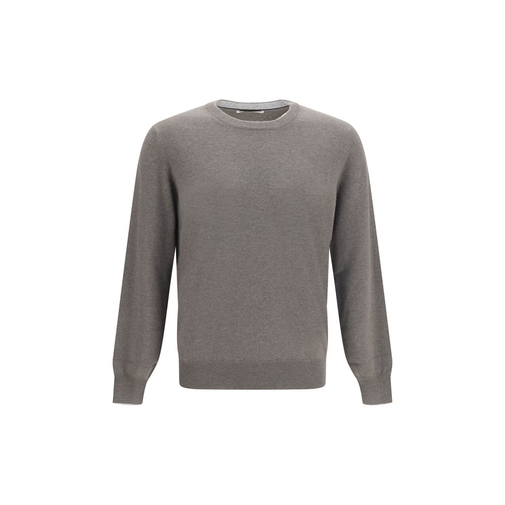 Brunello Cucinelli Gray Cashmere Sweater