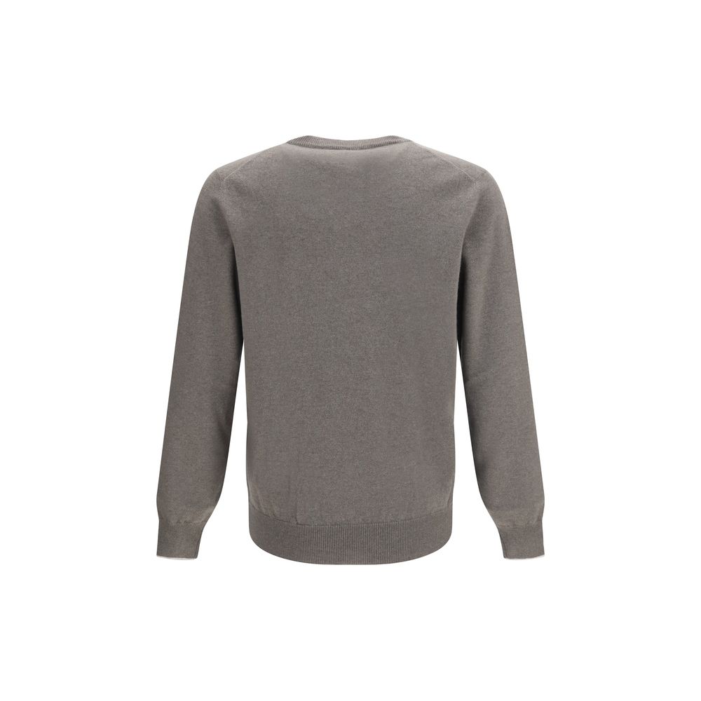 Brunello Cucinelli Gray Cashmere Sweater