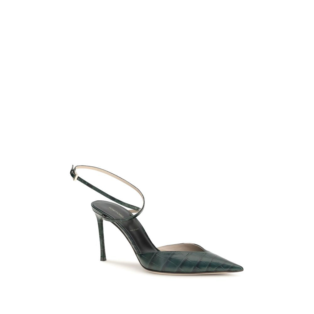Tom Ford Bicolor Goatskin High Heel Pumps