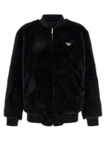 Prada Black Recycled Polyamide Bomber