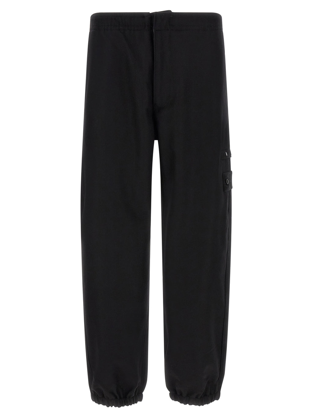 Stone Island Black Virgin Wool Cargo Pants