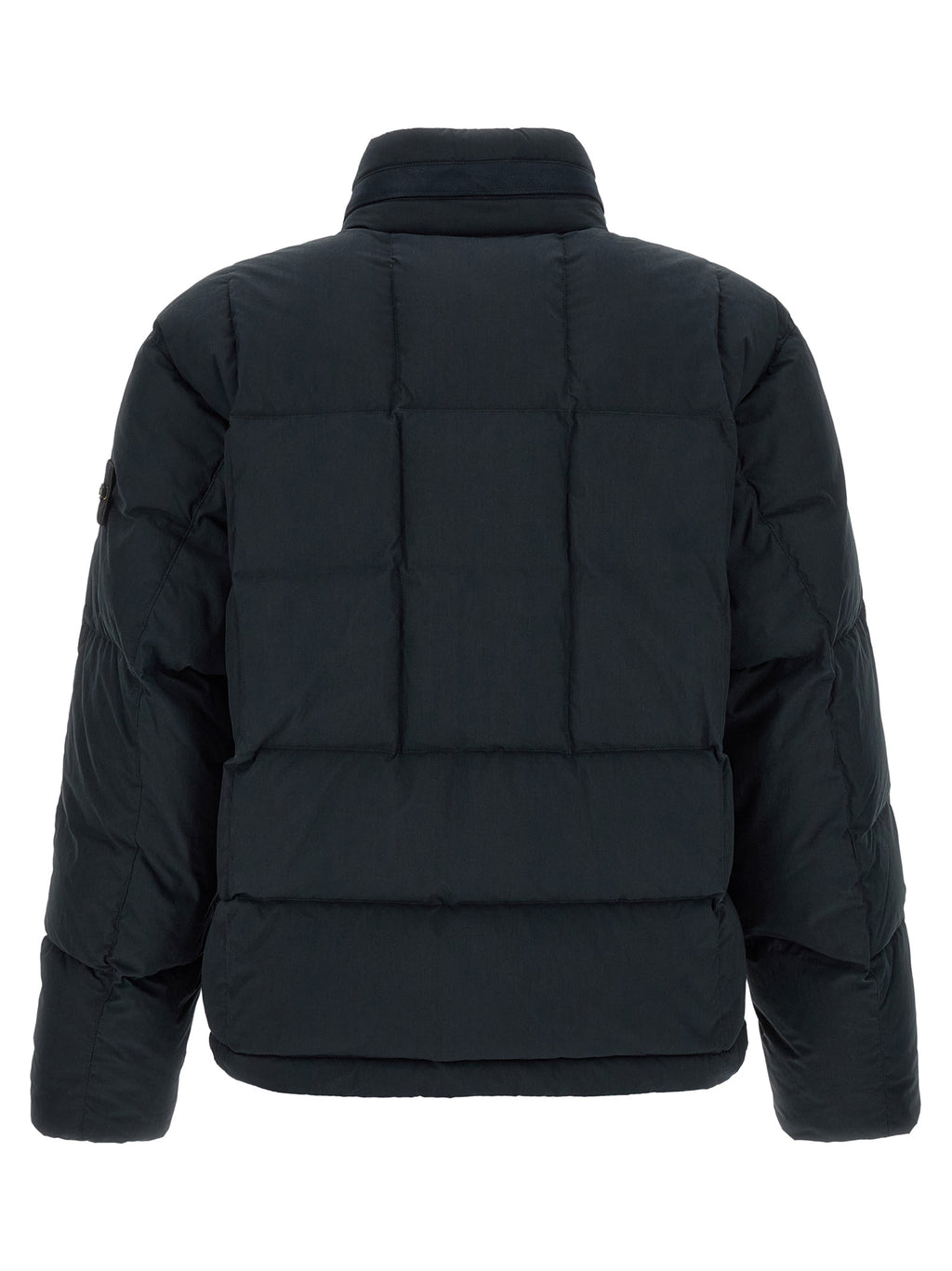 Stone Island Blue Cotton Full-Length Jacket