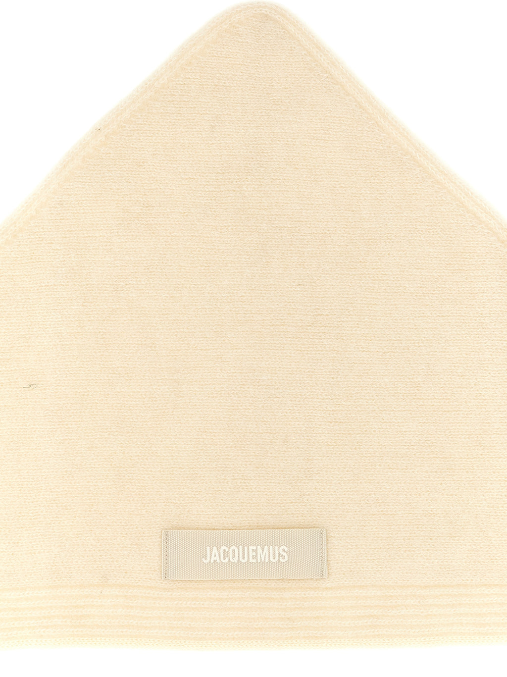 Jacquemus White Wool Scarf