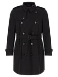 Burberry Black Cotton Coat