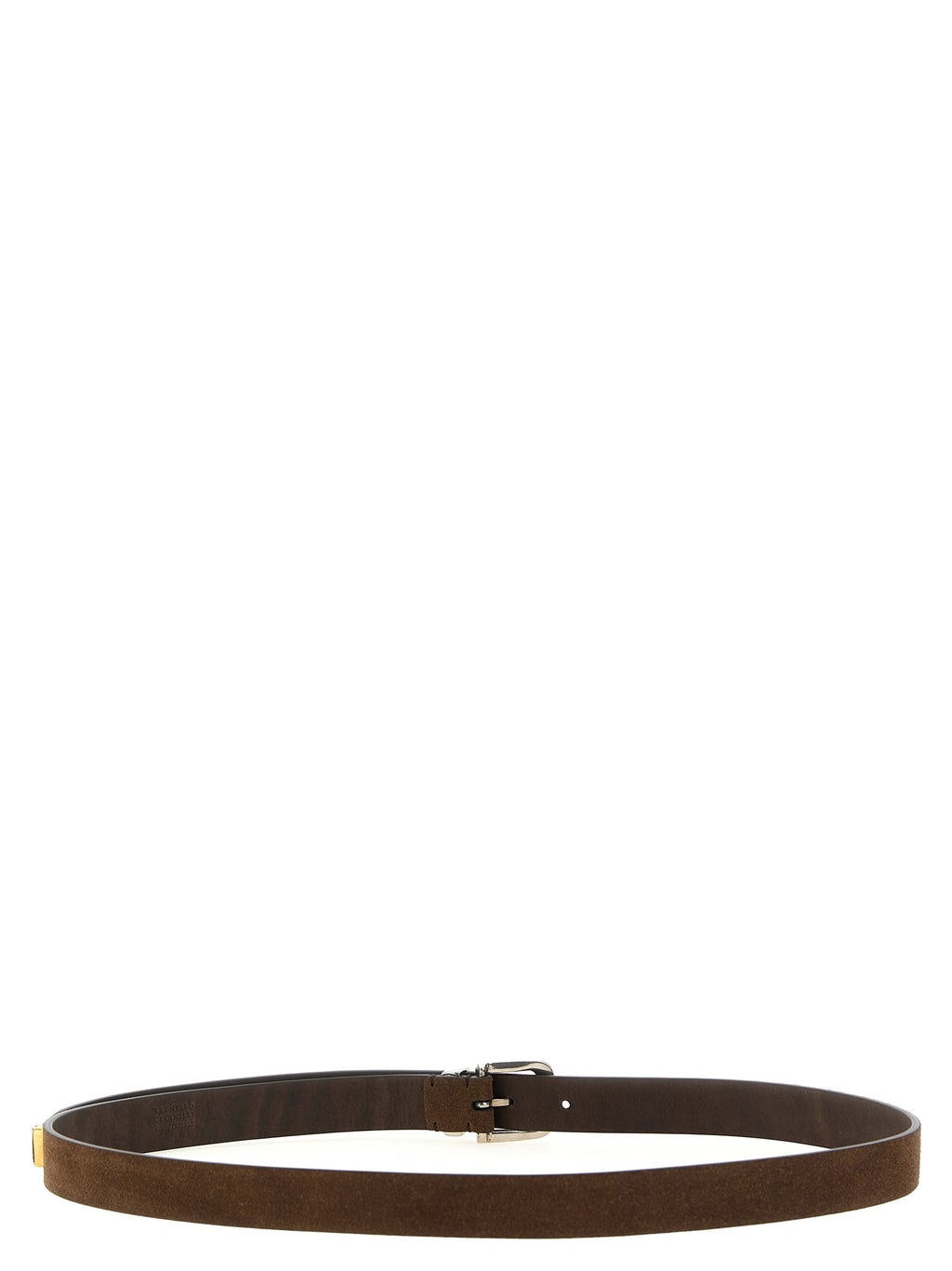 Brunello Cucinelli Brown Bull Skin Belt
