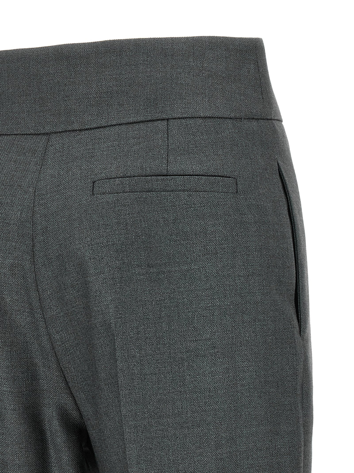 Valentino Garavani Gray Virgin Wool Dress Pants