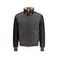 Brunello Cucinelli Gray Cashmere Bomber