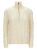 Max Mara White Wool Cardigan