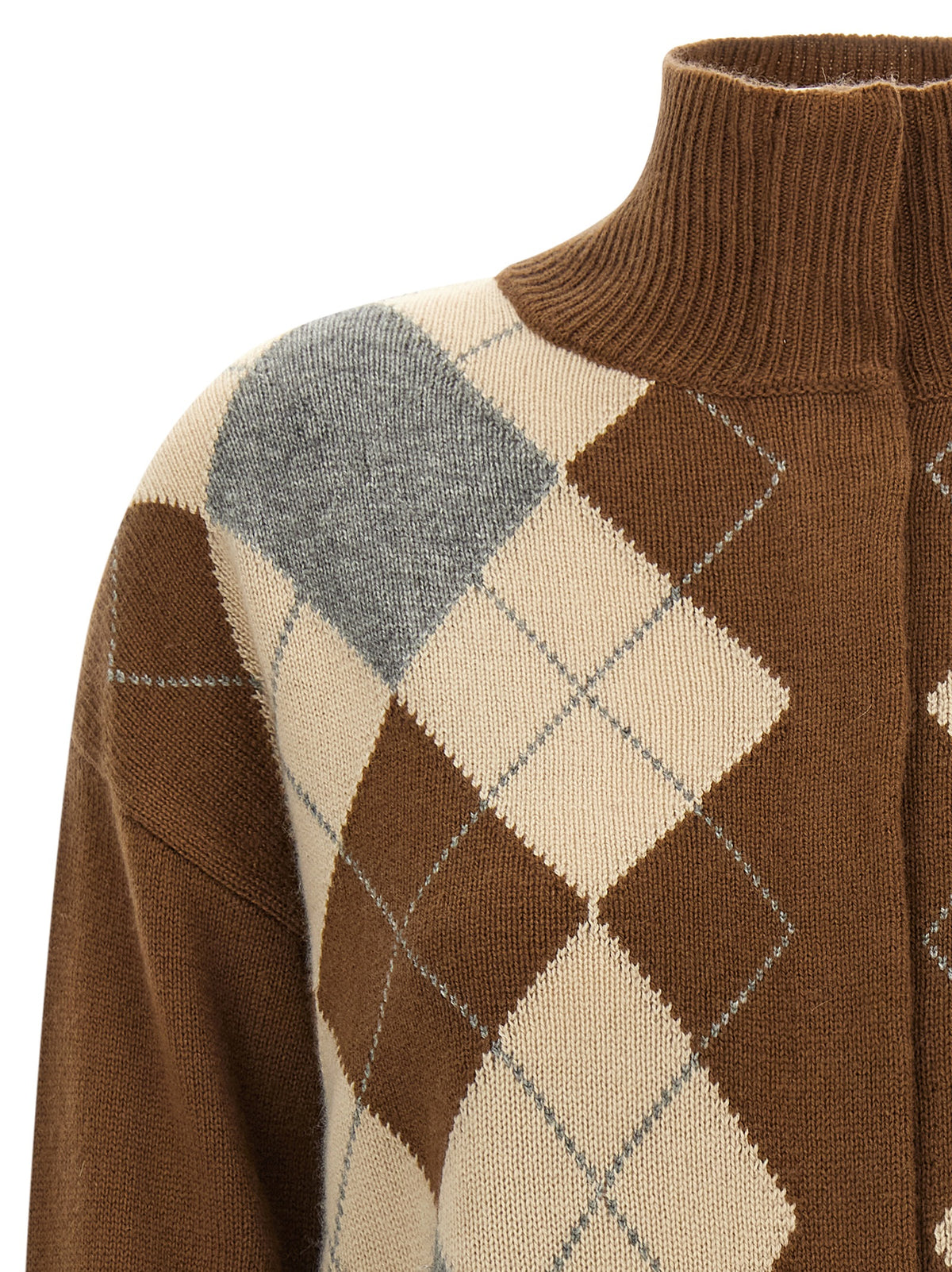 Max Mara Brown Wool Cardigan