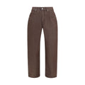 Jacquemus Brown Polyester Straight-Leg Jeans