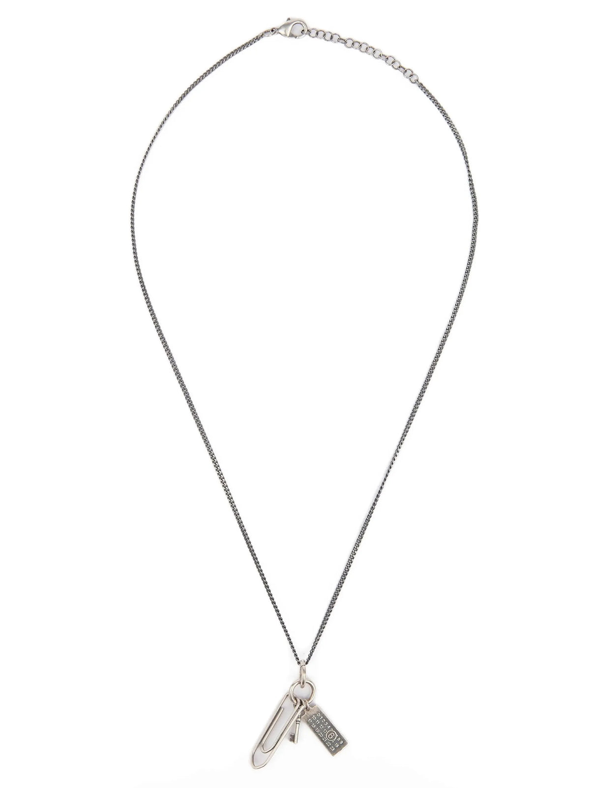 MM6 Maison Margiela Silver Brass Necklace