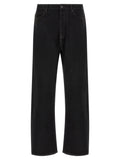 Balenciaga Black Cotton Relaxed Fit Jeans