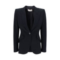 Alexander McQueen Black Acetate Blazer